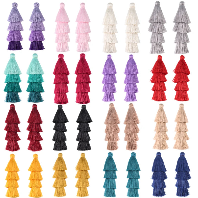 pompons franges polyester décoratifs modernes couleur bleu noir beige rose violet vert jaune blanc
