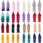 pompons franges polyester décoratifs modernes couleur bleu noir beige rose violet vert jaune blanc