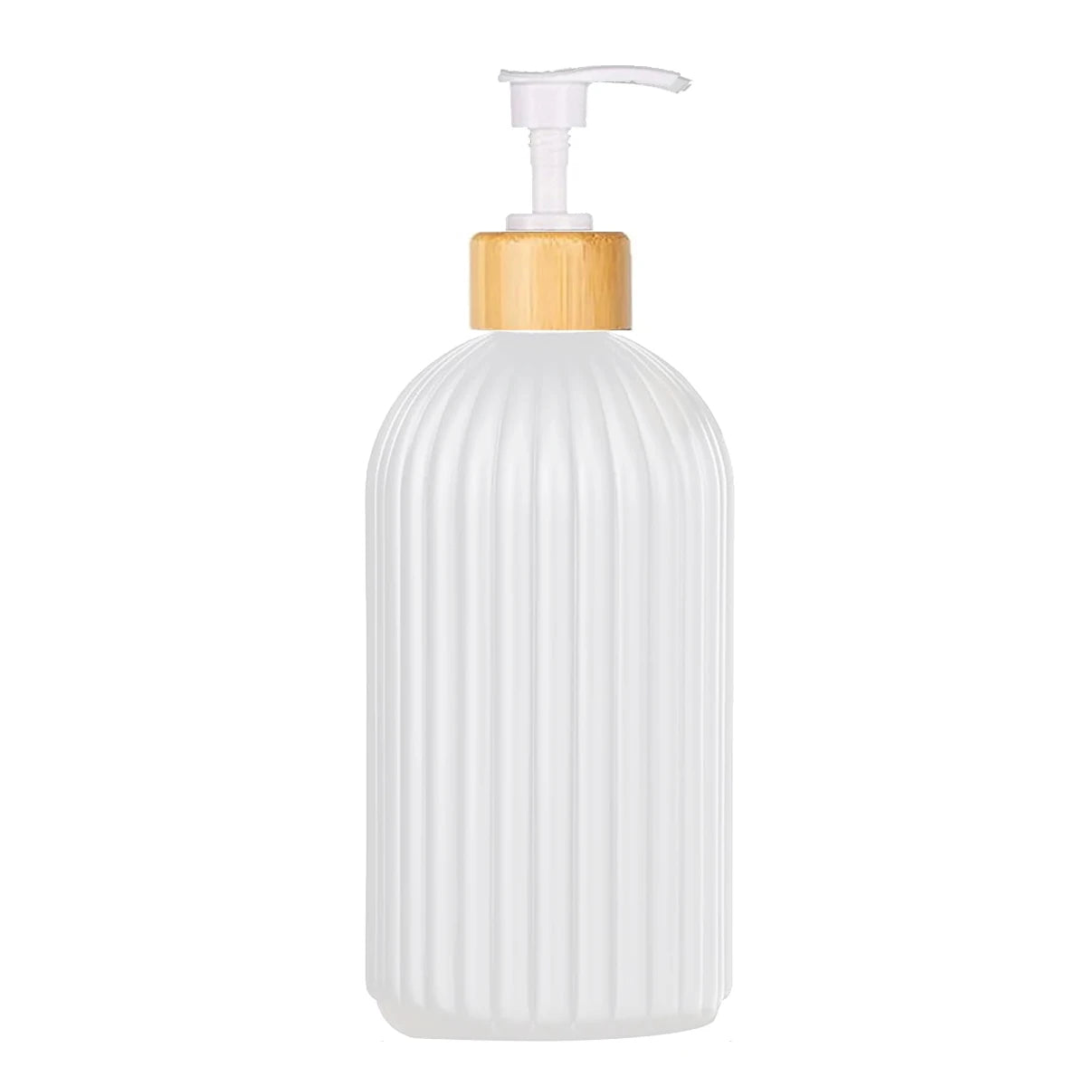 distributeur savon liquide noir blanc rayures moderne pompe pression étiquette bois savon shampoo conditioner