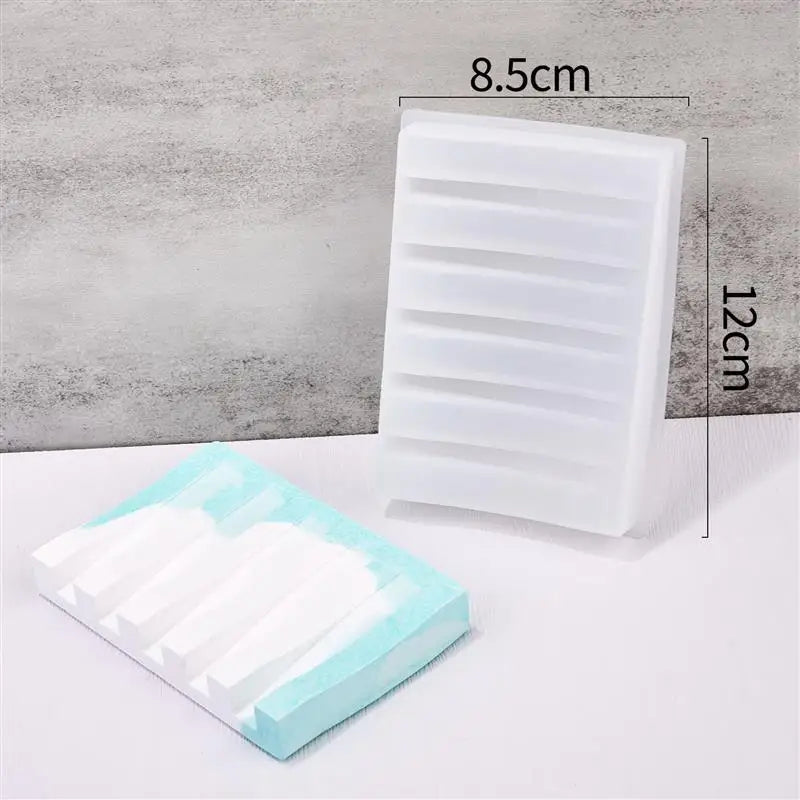 moules savon silicone géométriques modernes blanc rose gris jaune bleu