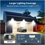 projecteur solaire led capteur mouvement clips moderne panneau solaire noir blanc bleu