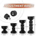 supports meubles anti secouements ventouses vis noir bois clair hauteur réglable moderne minimaliste fixations