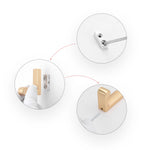 Set de 3 crochets muraux salle de bain