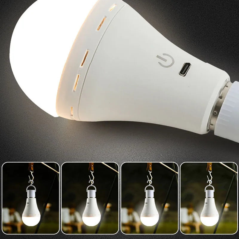 ampoule led rechargeable usb blanc touch control moderne e27 rgb minimaliste