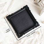cadre decoratif noir baroque resine mural classique ornements decor maison tridimensionnel moderne
