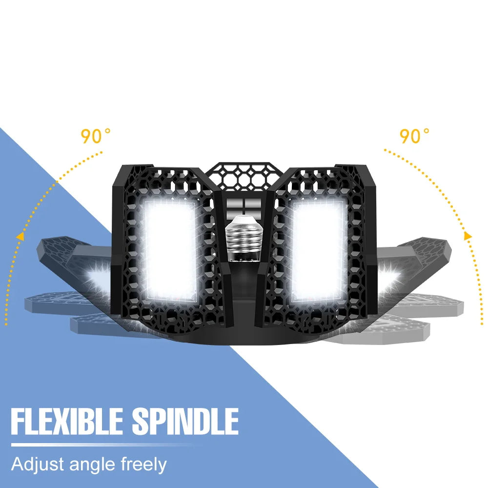 lampe led déformable noire grille hexagonale moderne e27 haute luminosité 20000h