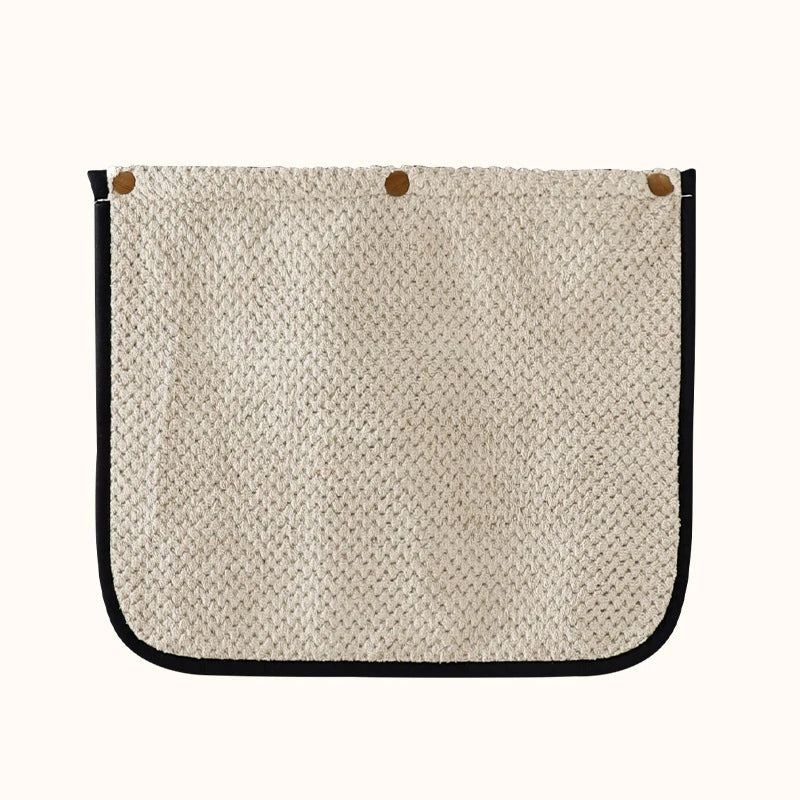 tablier cuisine bleu marine rayures poche amovible imperméable coton moderne fonctionnel double poche