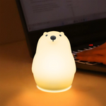 veilleuse animale licorne led change couleur tactile rechargeable table enfant