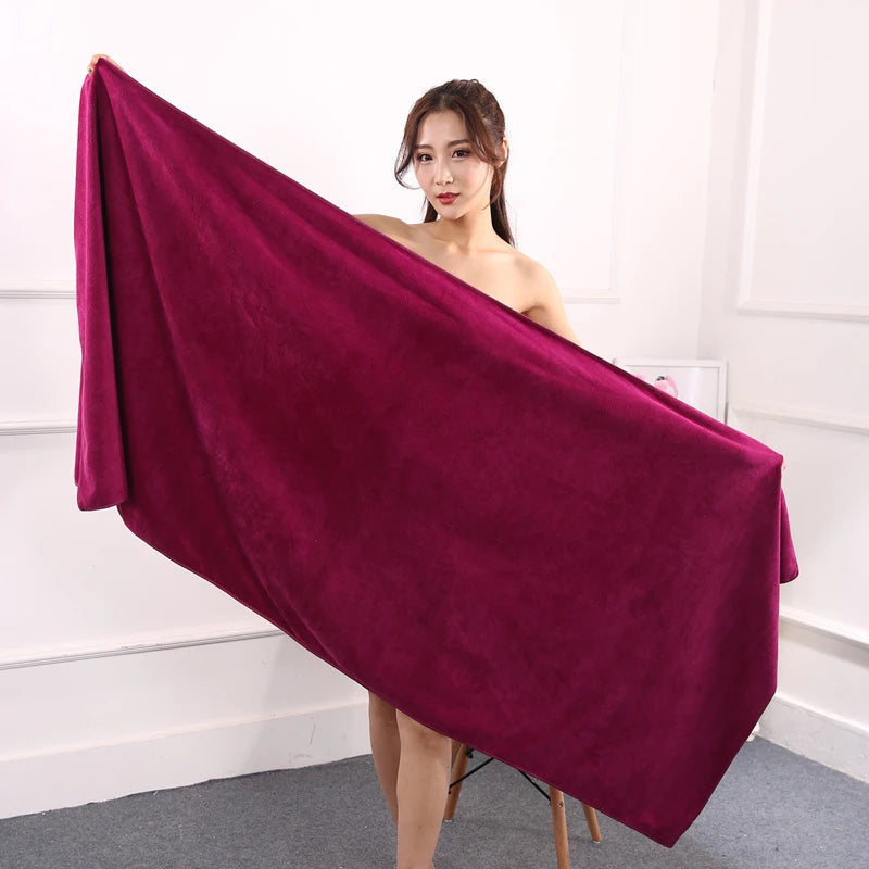 Serviette de bain rouge pour le sport et le yoga