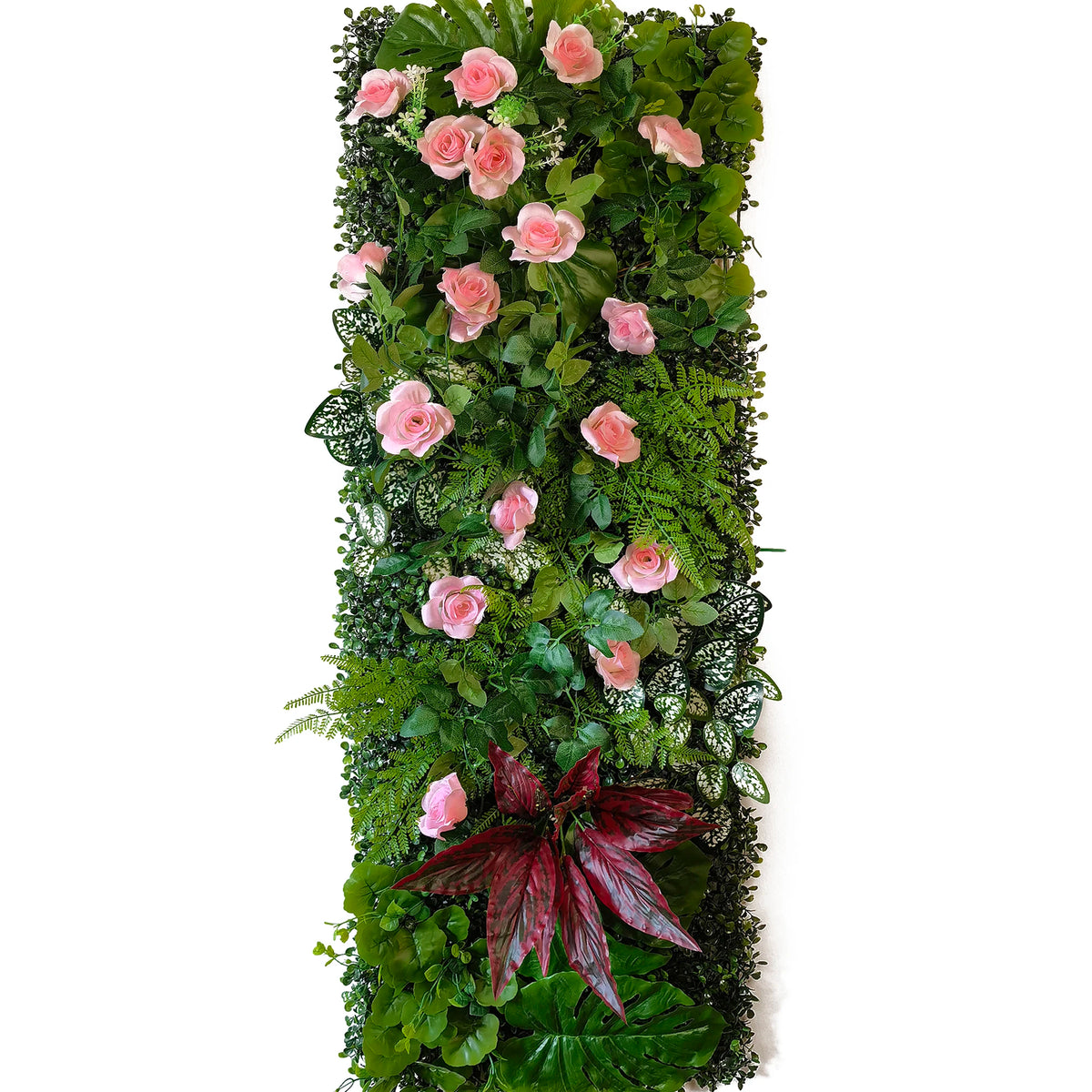 plantes artificielles murales vertes feuilles diverses moderne extérieur accrochables branches fleurs