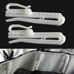 anneaux rideau blancs clips fixation 7cm 8.5cm accessoires rideau visibles modernes fonctionnels