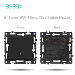 interrupteur électrique intelligent wifi noir moderne affichage led connecteurs usb