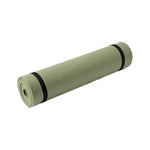tapis yoga antidérapant eva vert olive orange gris sportif contemporain 180cm 50cm étirements fitness