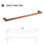 ensemble accessoires salle bain or rose brossé porte serviette savon gobelet moderne