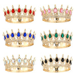 décoration gâteau couronne strass or bleu rouge rose vert élégante adhésive anniversaire fille festive