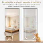 rideau porte blanc maille fine moderne adhésif anti insectes 70*200cm 80*210cm 85*210cm 90*210cm 95*210cm