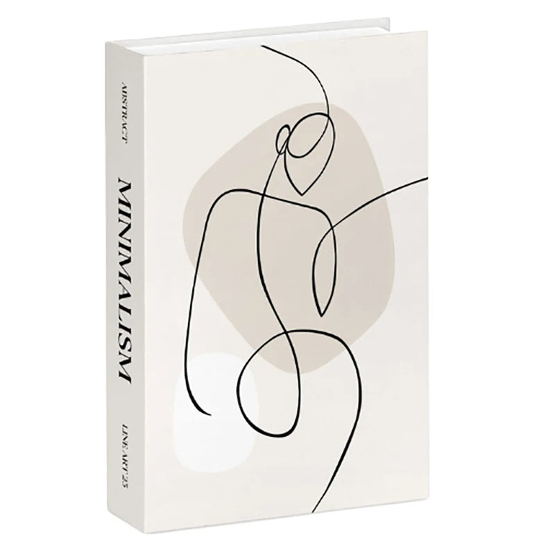 décoration intérieure moderne livre abstrait minimaliste table basse chambre coucherportrait floralitures