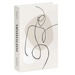 décoration intérieure moderne livre abstrait minimaliste table basse chambre coucherportrait floralitures