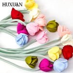 rubans décoratifs fleurs relief multicolore rose jaune vert bleu blanc adhésif textiles accessoires mode
