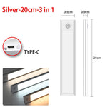 veilleuse led sans fil rechargeable détecteur mouvement sous meuble blanc moderne 10cm 20cm 30cm