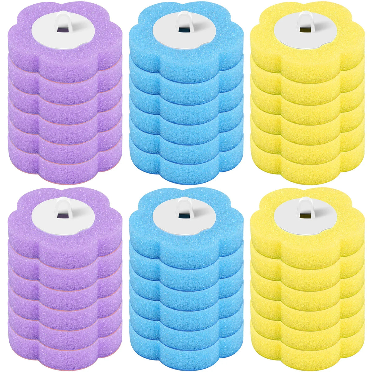 brosse wc jetable tête remplacement boîte rangement moderne blanche bleue violette