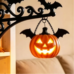 lumière suspension halloween fantôme araignée chauve souris citrouille sorcière gothique victorien métal ornement chambre
