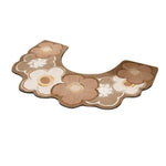tapis toilette antidérapant absorbant eau motif fleurs moderne salle bain rapide sèche tapis sol