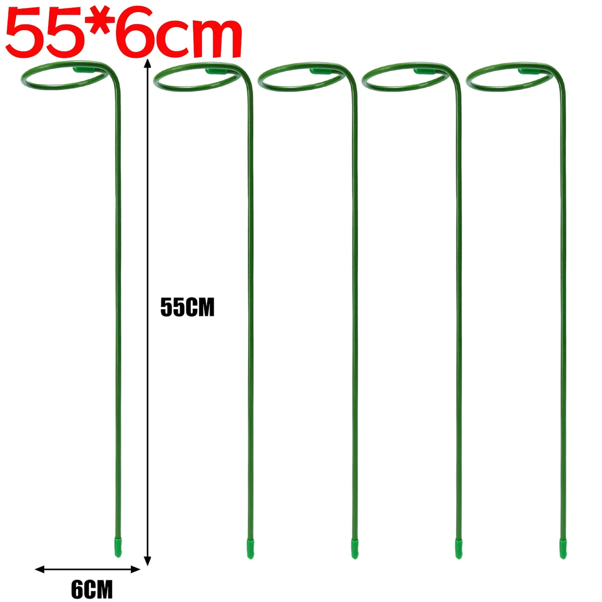 supports fleurs vert foncé métal minimaliste 35cm 45cm 55cm 10pcs