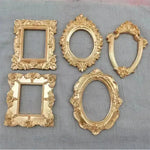 cadre photo vintage or floral résine décoratif européen baroque bijoux accessoire photo verte