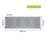 moules gâteaux silicone feuilles coraux modernes pliables respectueux environnement gris clair