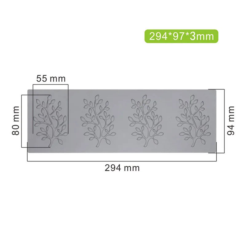 moules gâteaux silicone feuilles coraux modernes pliables respectueux environnement gris clair