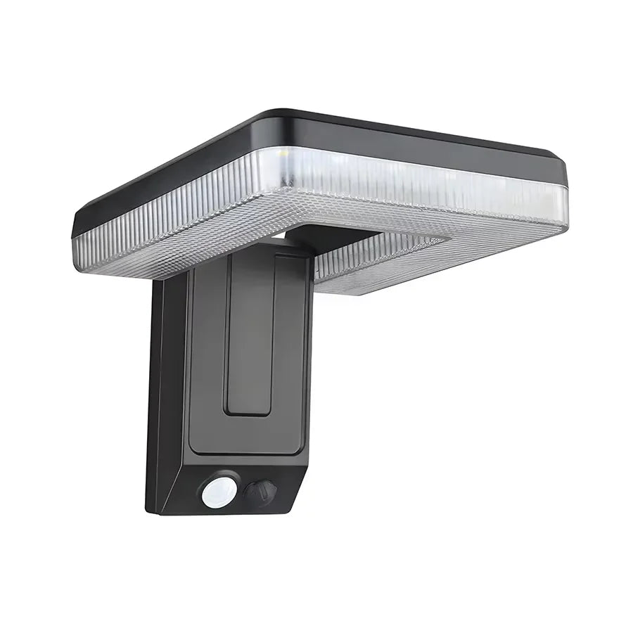 lampe solaire murale noire blanche moderne détecteur mouvement ip65 led autonomie panneau solaire contemporaine