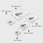support présentation transparent moderne 90mm 57mm acrylique sans fixation card holder note holder