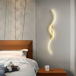 lampe murale led or blanc contemporaine réglable sans fil 60 80 100cm