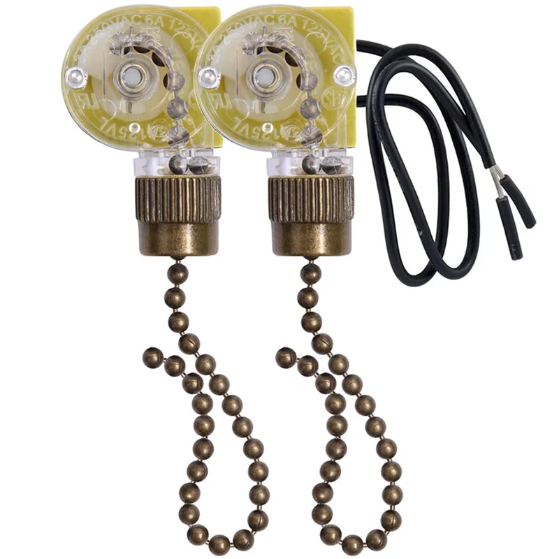 interrupteur lampe chaîne or noir moderne dorées plastique transparent vintage