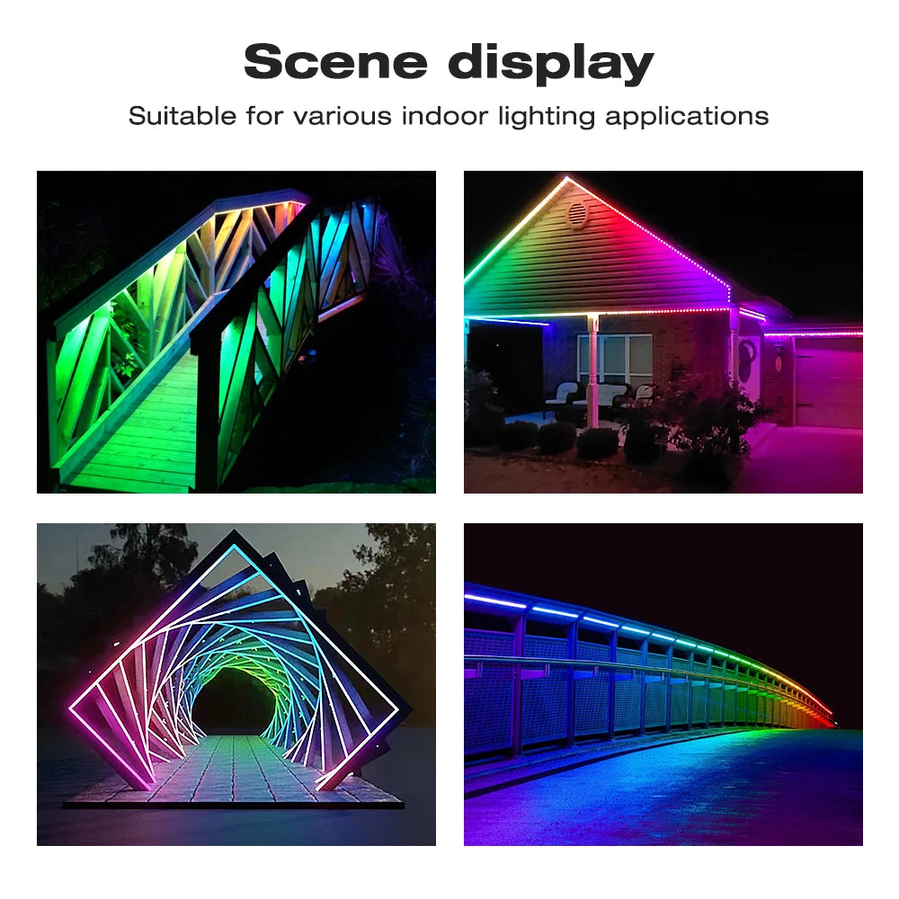 contrôleur numérique led wifi app wled strip light abs moderne blanc fonctionnel/gpio