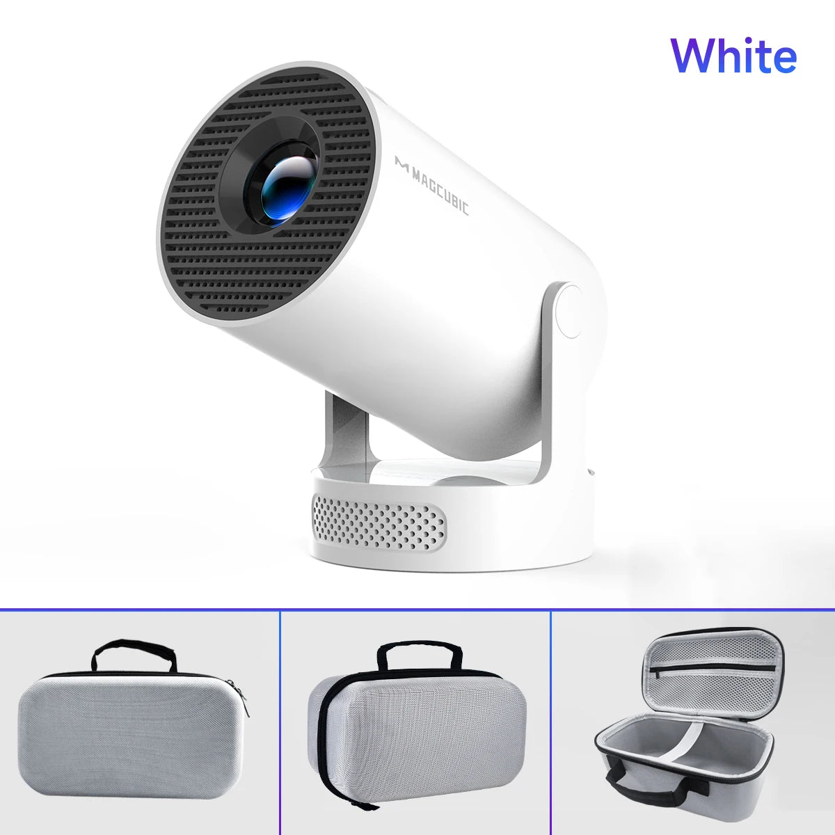 projecteur led 290ansi 1280x720p blanc moderne android wifi bluetooth trapézoïdale auto correction