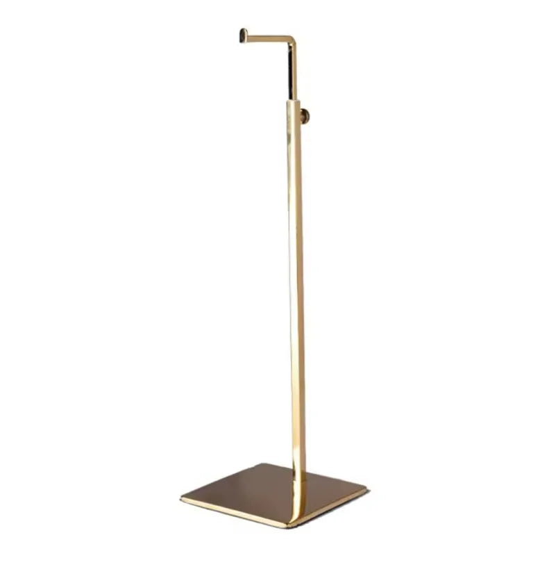 présentoir suspendu moderne support vêtements noir or rose gold blanc argent mat