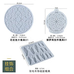 attrape rêves ethnique silicone transparent plumes floral décoration murale suspendue maison