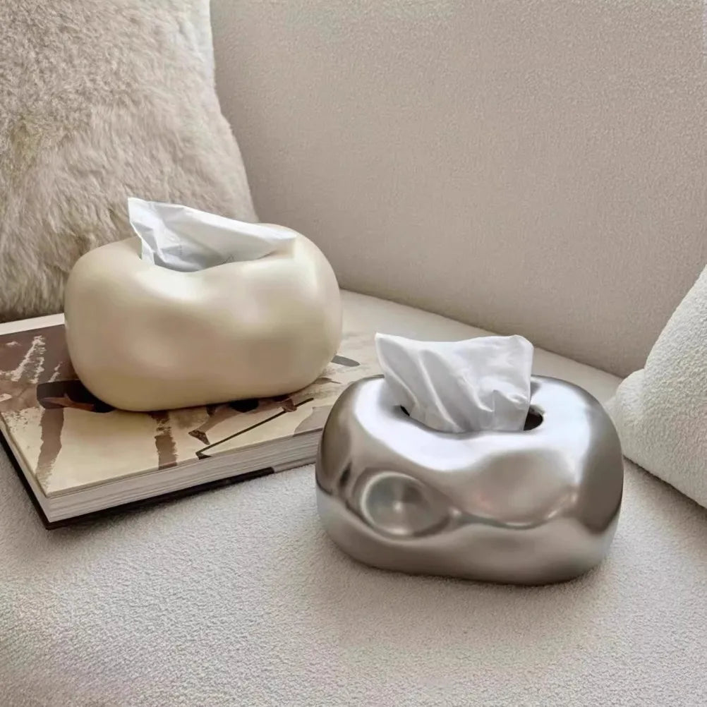 boîte mouchoirs moderne porcelaine porte serviettes contemporaine beige gris noir blanc