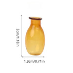 mini vase verre transparent décoration moderne petit pot fleurs micro paysage intérieur