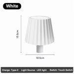 lampe table led rechargeable usb 2000mAh variateur tactile intensité variable lumière nuit RGB noir