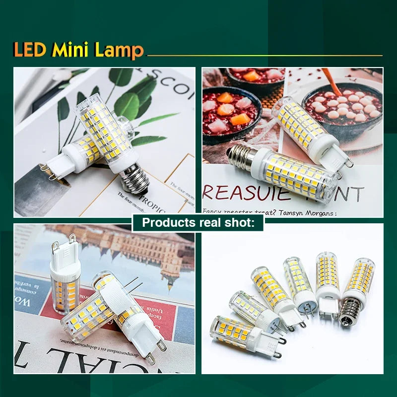 ampoule led blanc froide grains maïs base e14 g4 g9 moderne opacité 58mm 50000h