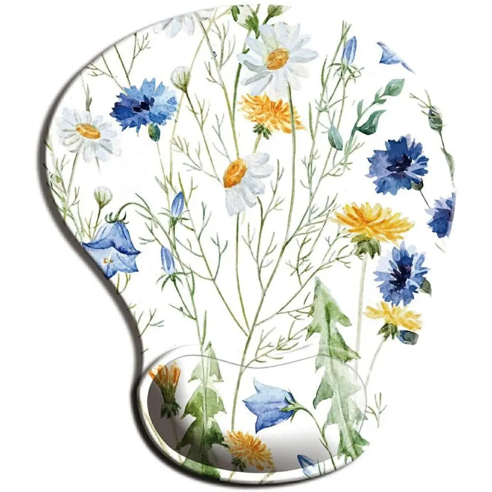 coussin souris ergonomique multicolore floral adhésif gamer portable abstraits motifs opaques