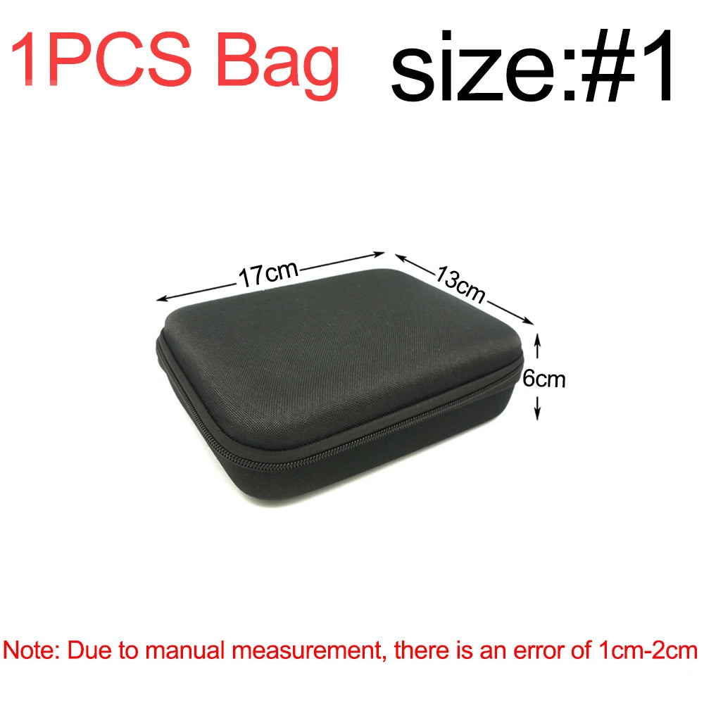 sac main noir texture mat pratique anti odeur zip poignée rangement outils