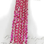 jupe déguisement sequins dorés ruban fixation largeur 16cm polyester violet rouge jaune rose vert