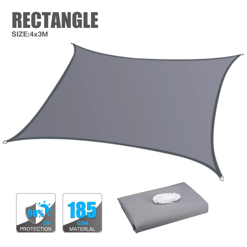 voile soleil gris tissé moderne protection uv 98% jardin extérieur imperméable