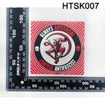 autocollants stickers graphiques sportifs logos équipe football rouge blanc noirs muraux réfrigérateur carreaux meubles