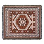 couverture pique nique tigre moderne motif monstera coton gris orange noir vert