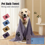 serviette bain animaux patte noire gris rose marron douce moderne absorbante 75cm 100cm